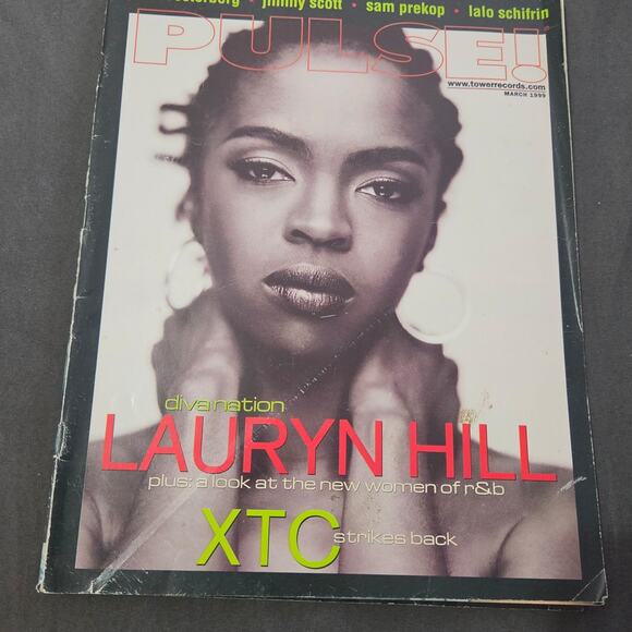 Vtg 1999 Pulse! Lauryn Hill Cover Magazine Rap Hip Hop Tower Records The Fugees